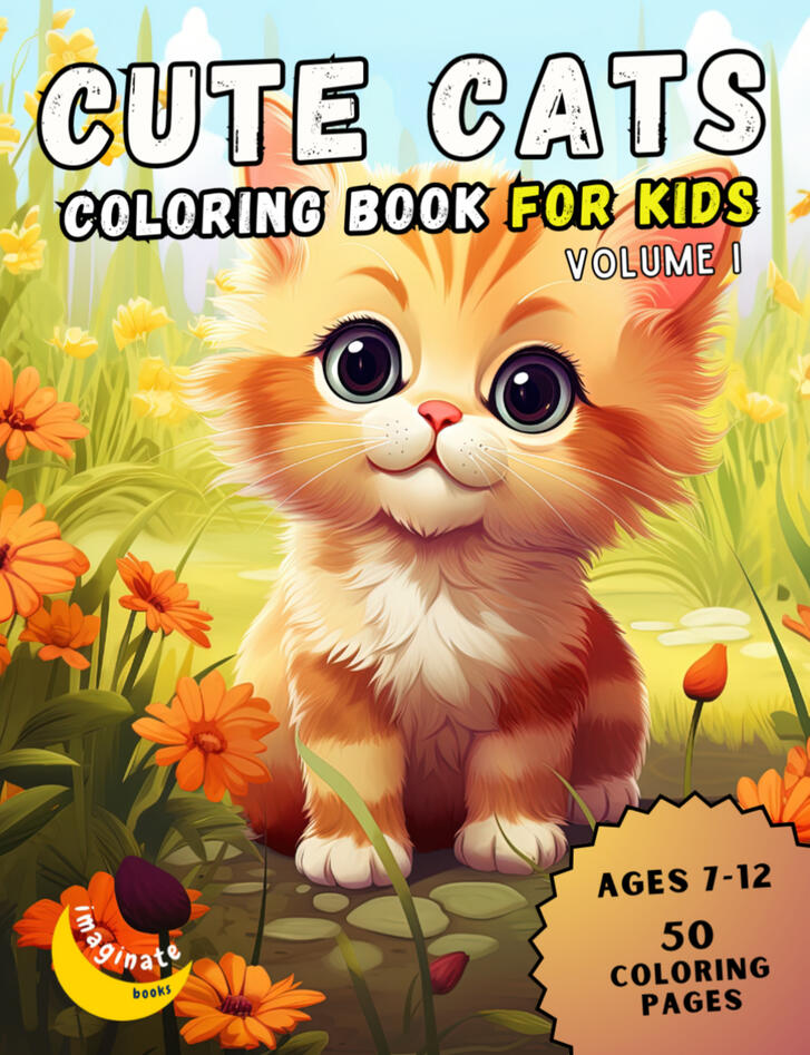 Cute Cats Coloring Book for Kids, Vol. I - SAMPLE Cute Cats Coloring Book for Kids, Vol. I - SAMPLE