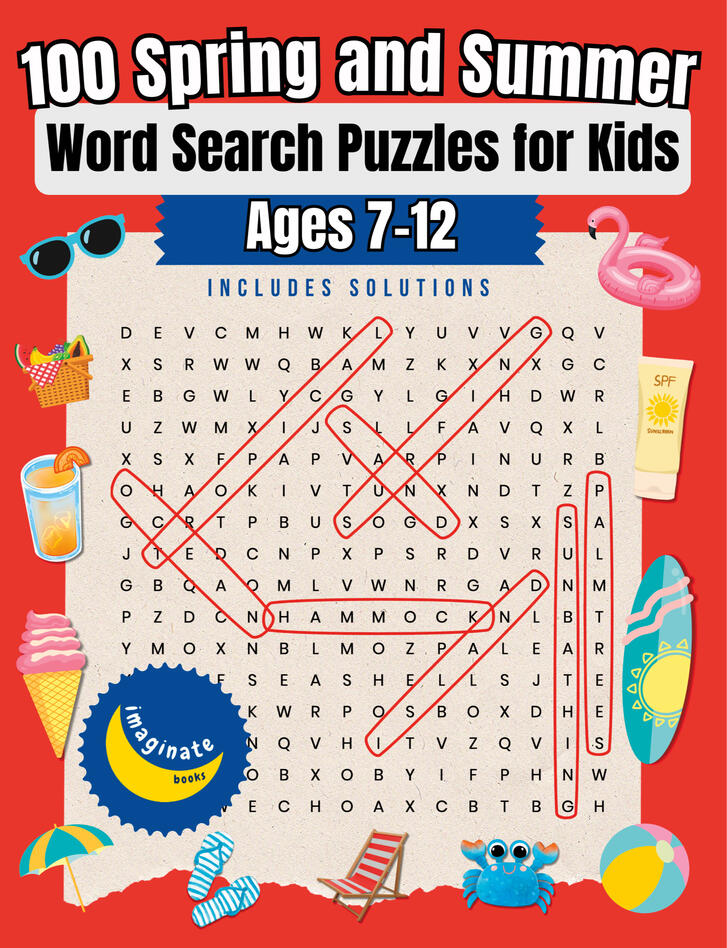 100 Spring and Summer Word Puzzles for Kids - SAMPLE 100 Spring and Summer Word Puzzles for Kids - SAMPLE